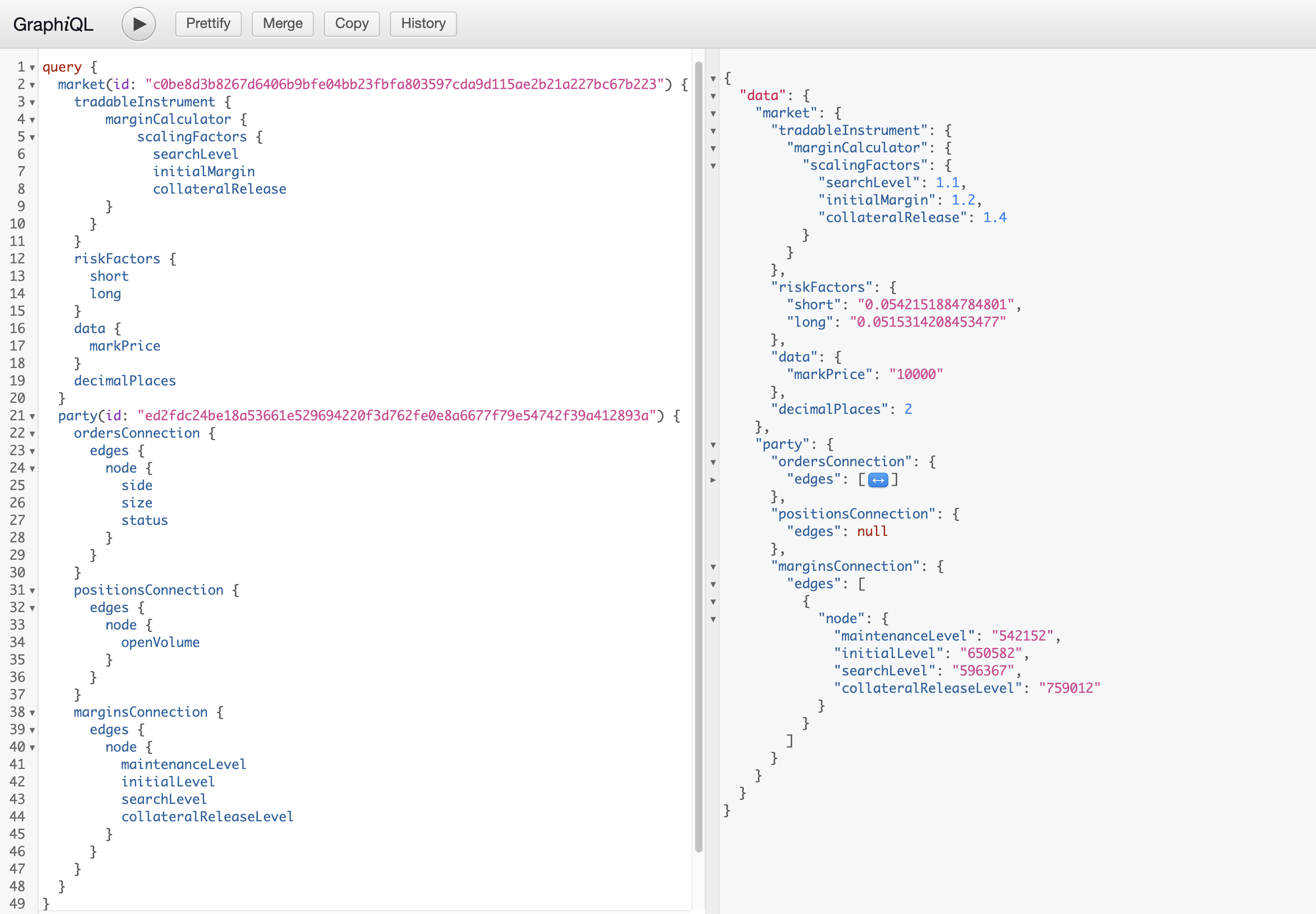 Calculating margin on open orders - GraphQL